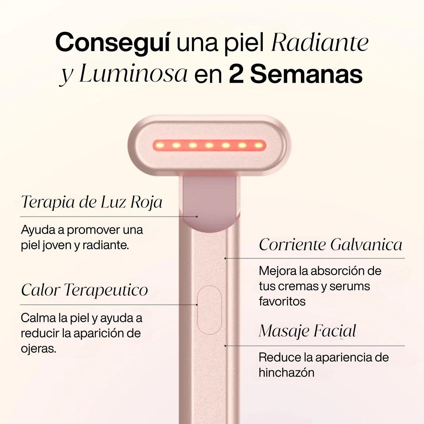 Skin Glow™ - Varita Rejuvenecedora de Luz Roja 4-en-1