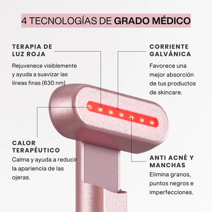 Skin Glow™ - Varita Rejuvenecedora de Luz Roja 4-en-1