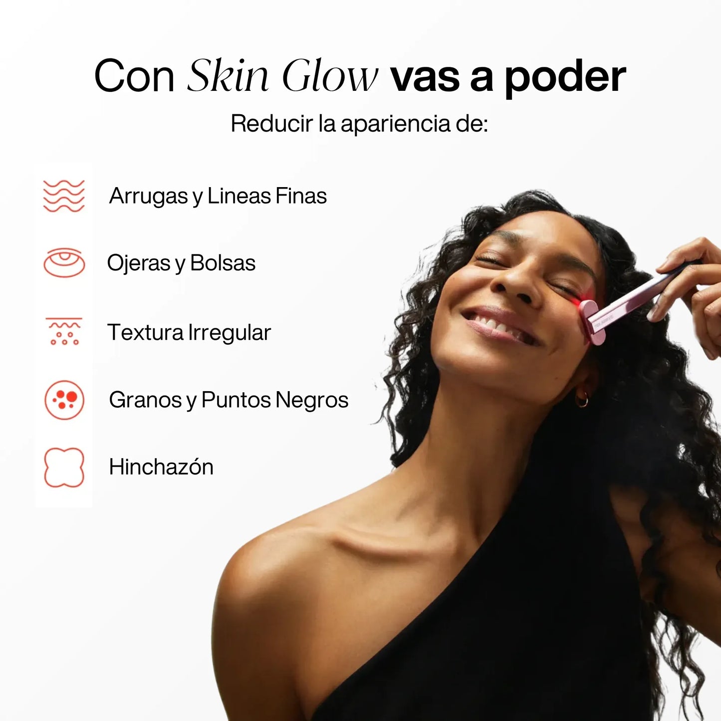 Skin Glow™ - Varita Rejuvenecedora de Luz Roja 4-en-1